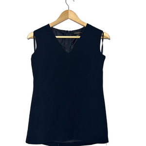 DONNA KARAN BLACK BLOUSE top size  4